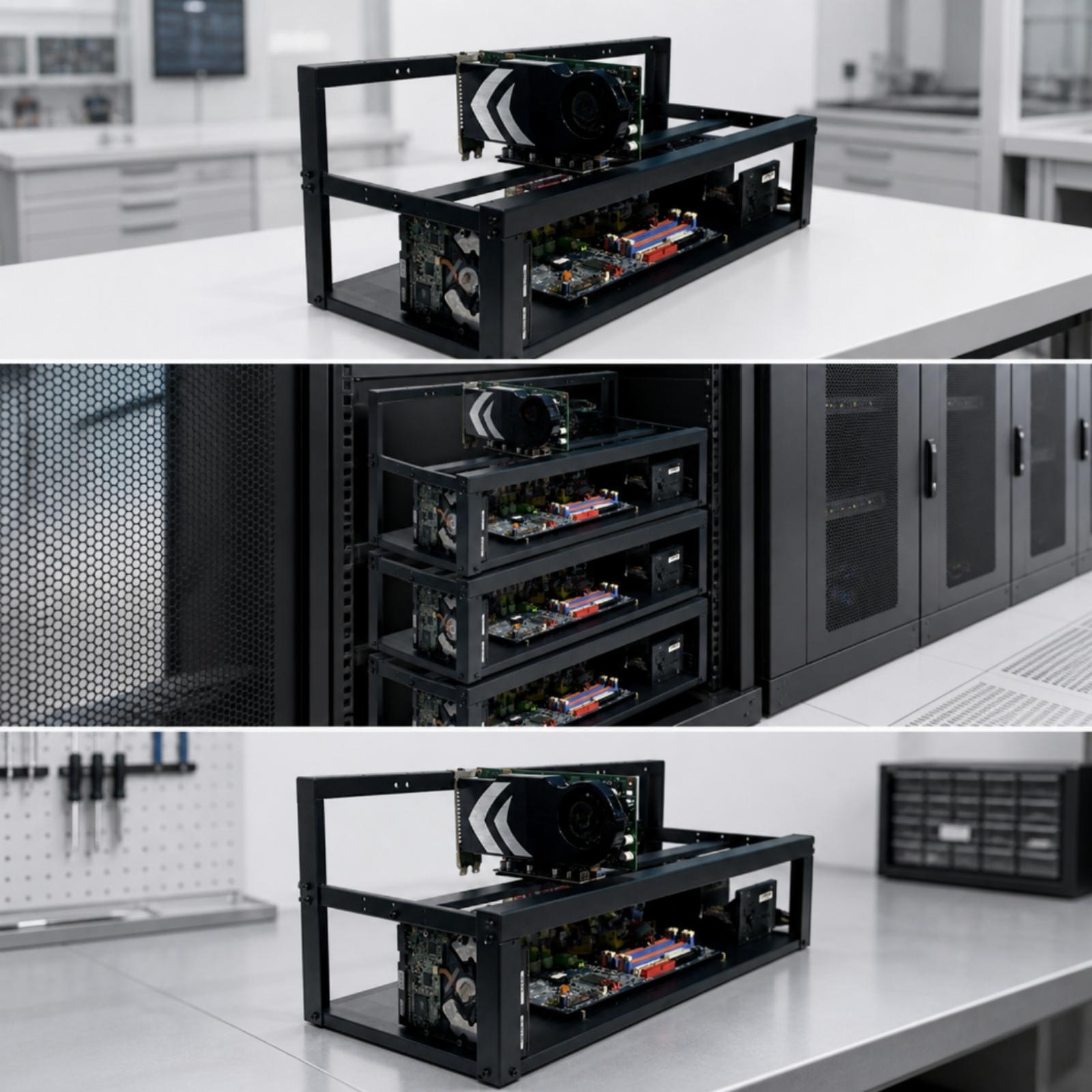 Soporte de Marco Abierto para  - Gpu Mining Rig Frame 8 Gpu reseña y precio